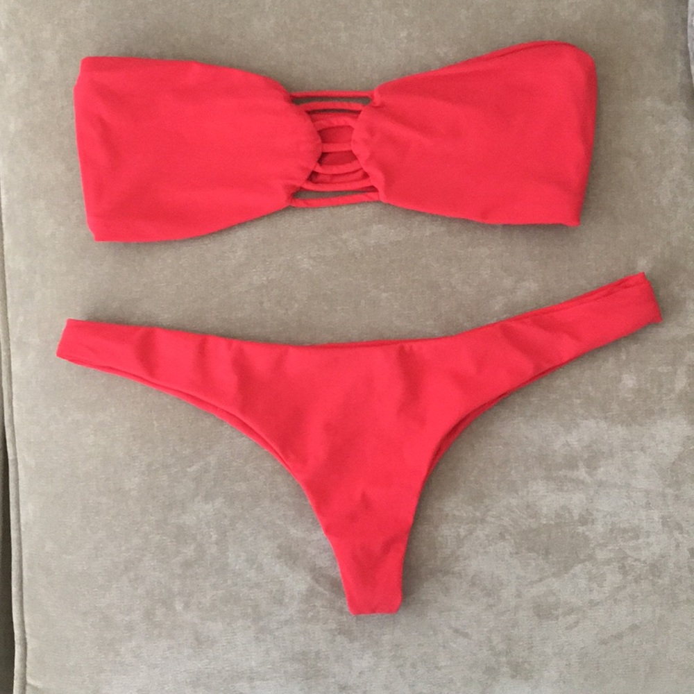 Boys + Arrows Red Bikini